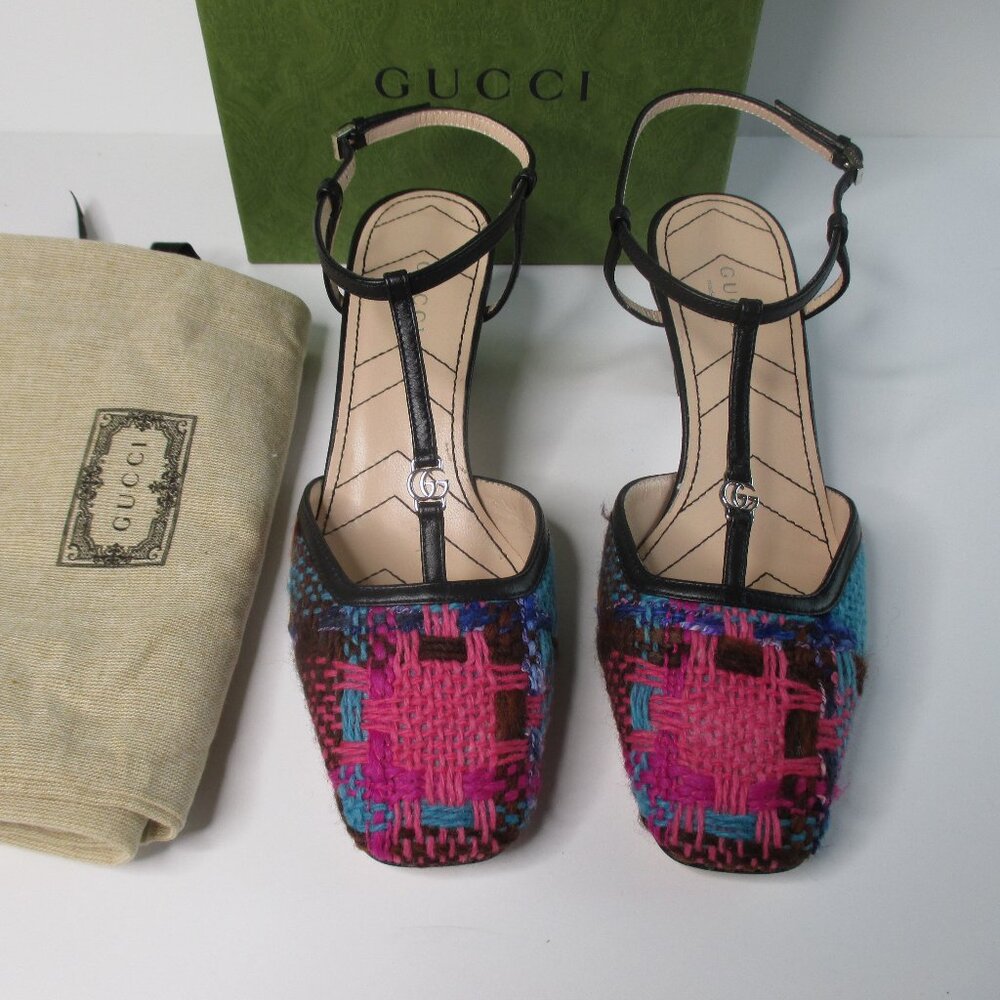 GUCCI Petite Marmont Womens' Slingback Shoes Size 36 Made in Italy New in Box